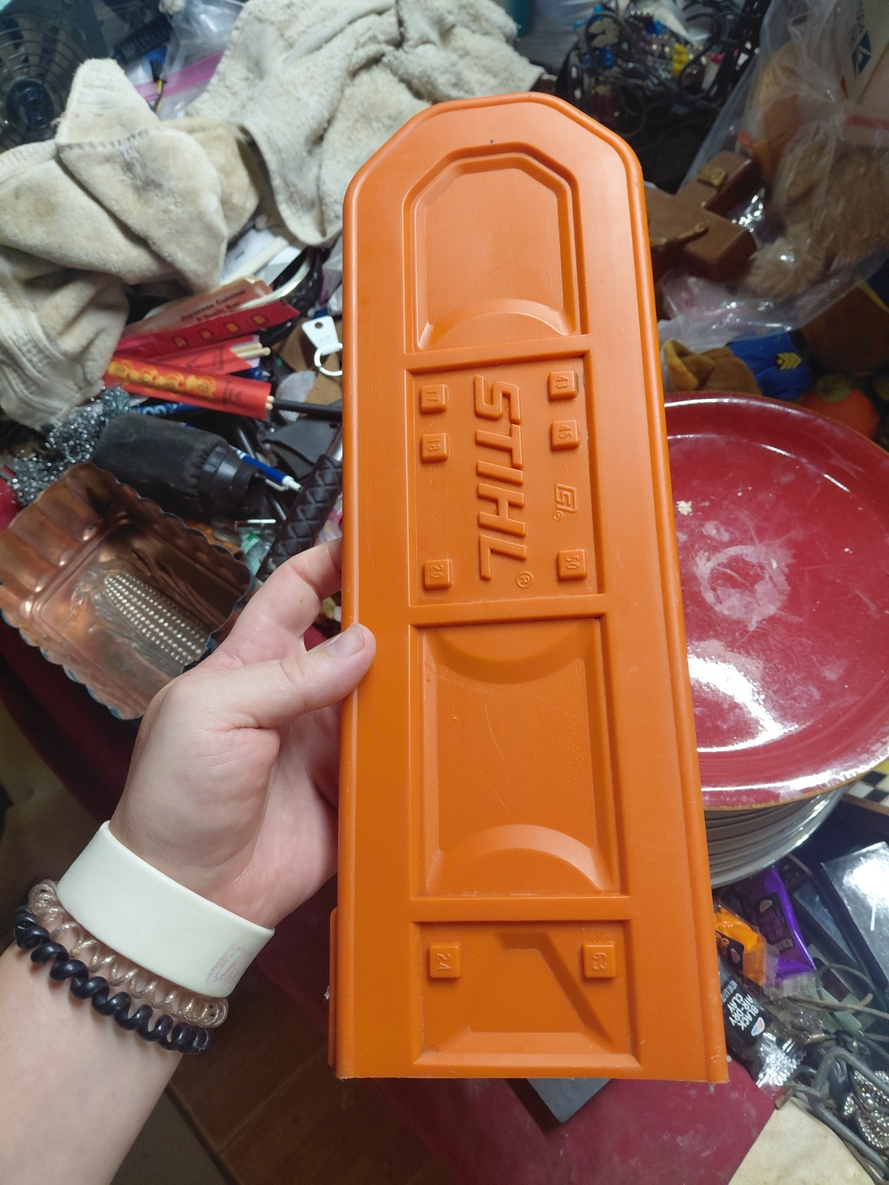 STIHL Orange Chainsaw Guide Bar Cover - Protective Accessory